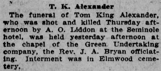 T.K. Alexander obituary